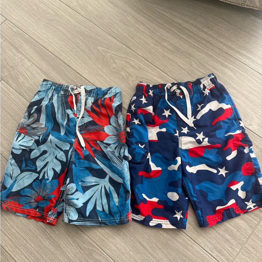 Kanu Surf Kids Swim Trunks - Blue, Red, White